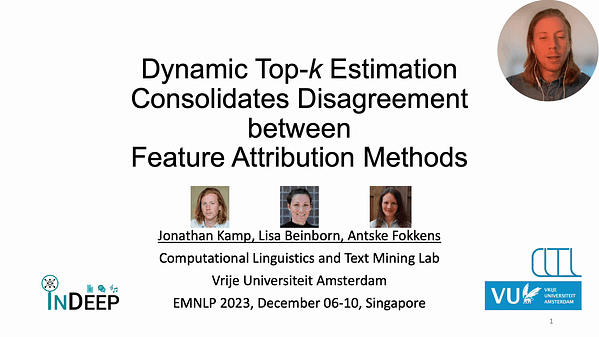 Dynamic Top-k Estimation Consolidates Disagreement between Feature Attribution Methods