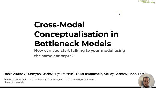 Cross-Modal Conceptualization in Bottleneck Models